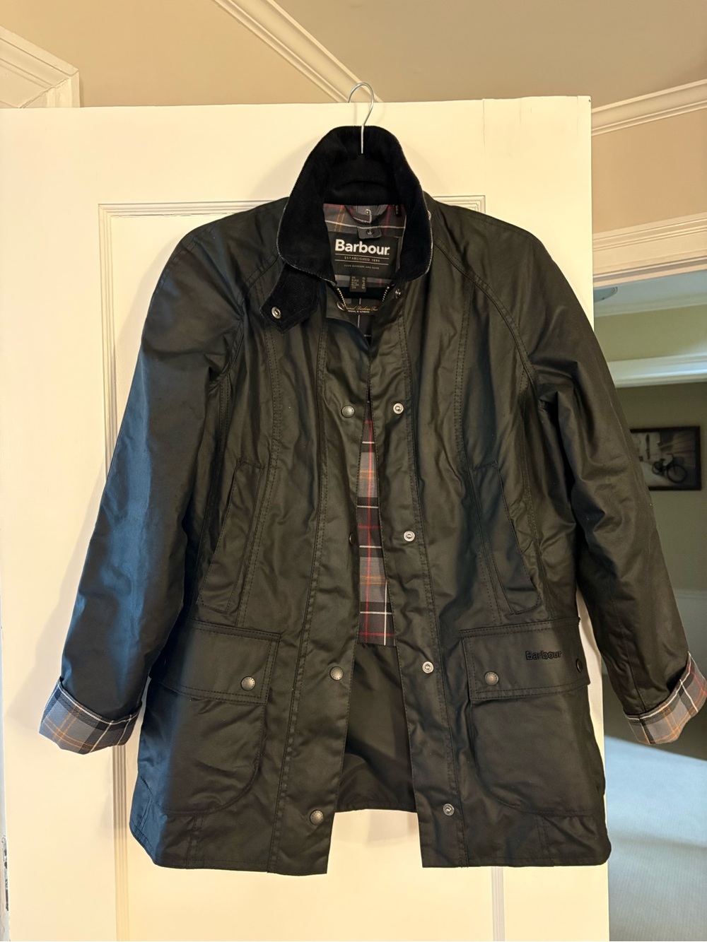 NWOT Barbour Beadnell waxed cotton jacket UK 10/US 6 - Picture 2 of 10